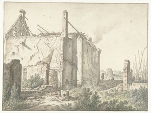 Ruine eines Hauses in Utrecht