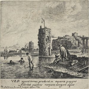 Frühling, 1650 von Herman the Younger Saftleven