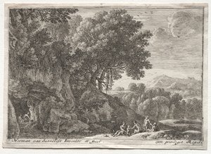 Landschaft mit Satyrn