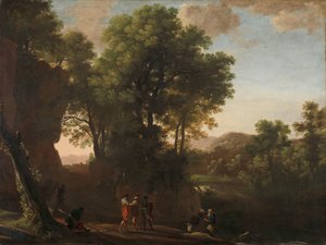 Landschaft mit der Taufe des Eunuchen