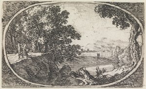 Landschaft (Nr. 24 aus der Serie: variae campestrum fantasiae) von Herman van Swanevelt