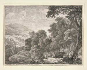 Die Höhle, aus dem Set Die Flucht nach Ägypten von Herman van Swanevelt
