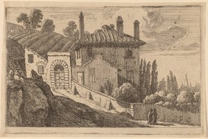 Ansicht einer italienischen Villa von Herman van Swanevelt