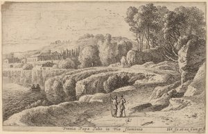Weinberg von Papst Julius an der Via Flaminia von Herman van Swanevelt