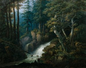 Der Wasserfall der Ilse auf dem Brocken im Harzgebirge von Hermann Josef Neefe