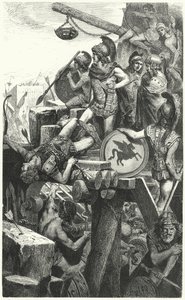 Alexander der Große belagert Tyros, 332 v. Chr.