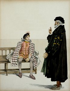 Heinrich IV. (1553-1610) vor seinem Lehrer La Gaucherie