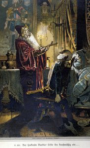 Illustration von Vogel für eine Erzählung der Brüder Jacob (1785-1863) und Wilhelm (1786-1859) Grimm von Hermann Vogel