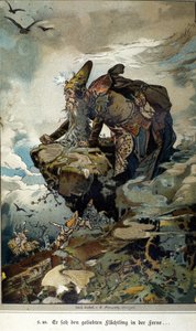 Illustration von Vogel zu einem Märchen der Brüder Jacob (1785-1863) und Wilhelm (1786-1859) Grimm