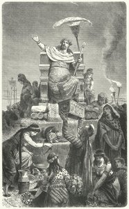 König Krösus auf seinem Scheiterhaufen von Hermann Vogel