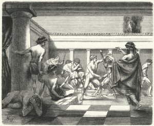 Spartanische Jugendliche von Hermann Vogel