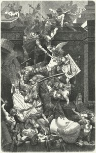 Die Vandalen greifen Rom an, 455 von Hermann Vogel