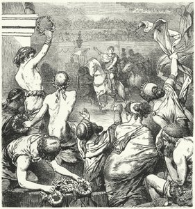 Titus Quinctius Flaminius verkündet die Freiheit der griechischen Staaten, 196 v. Chr. von Hermann Vogel