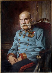 Porträt von Kaiser Franz Joseph I. im Alter von 85 Jahren von Hermann Wassmuth