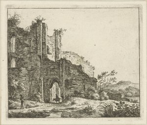 Landschaft mit Ruine von Hermanus Fock