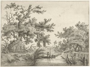 Landschaft mit zwei Fischern