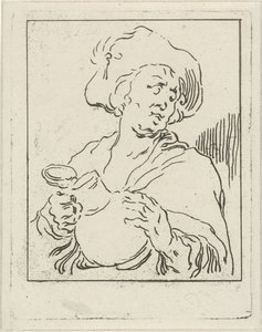 Mann mit Krug von Hermanus Fock