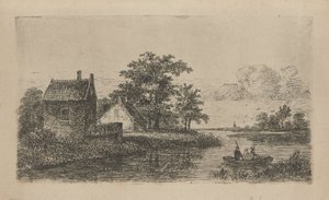 Drei Männer in einem Boot von Hermanus Jan Hendrik van Rijkelijkhuysen