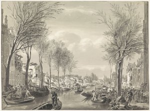 Reparaturarbeiten am Steenschuur nach der Katastrophe, 1807