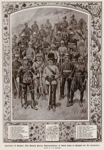 Die Überseetruppen, deren Vertreter zur Krönung von König Georg V. nach England kamen