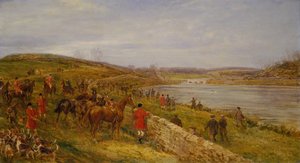 Eine Szene, die sich am Lesser Crybrook Reservoir ereignete von Heywood Hardy