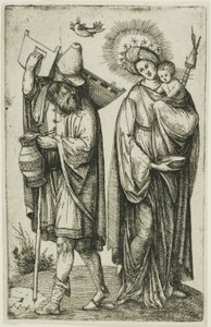 Die Heilige Familie mit der Taube des Heiligen Geistes von Hieronymous Hopfer
