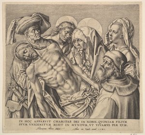 Den Leib Christi tragen von Hieronymous Wierix