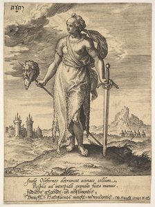 Judith, aus Willem van Haecht, Tyrannorum proemia von Hieronymous Wierix