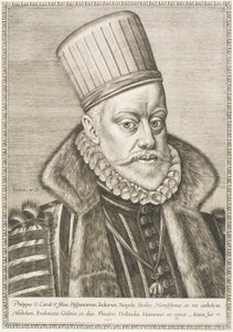 Philipp II., König von Spanien von Hieronymous Wierix