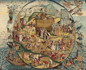 Wandteppich inspiriert von der Arbeit von Hieronymus Bosch, ca. 1560 von Hieronymus (after) Bosch