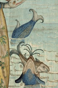 Wandteppich inspiriert von der Arbeit von Hieronymus Bosch, ca. 1560