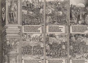 Die Hochzeit von Philipp dem Schönen mit Johanna von Österreich, Maximilian erobert das besetzte T..., 1515