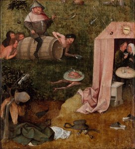 Eine Allegorie der Unmäßigkeit von Hieronymus Bosch