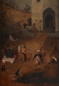 (Detail) des rechten Panels des Jüngsten Gerichts von Hieronymus Bosch