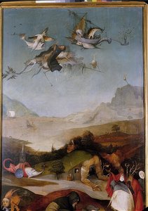 Die Versuchung des heiligen Antonius (Detail) von Hieronymus Bosch