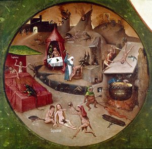 Hölle (Detail) von Hieronymus Bosch