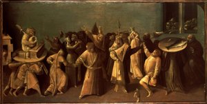 Kampf des Karnevals mit dem Fasten von Hieronymus Bosch