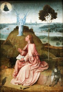 Johannes der Evangelist auf Patmos von Hieronymus Bosch