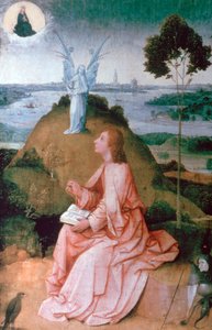 Johannes der Evangelist auf Patmos, 1504-1505 von Hieronymus Bosch