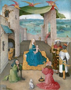 Die Anbetung der Könige, ca. 1475 von Hieronymus Bosch
