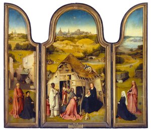 Die Anbetung der Heiligen Drei Könige oder die Epiphanie, Triptychon