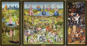 Der Garten der Lüste, 1500er Jahre von Hieronymus Bosch