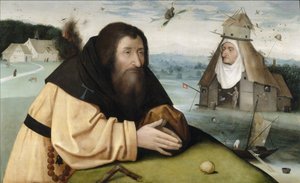 Die Versuchung des heiligen Antonius, zwischen 1500 und 1510 von Hieronymus Bosch