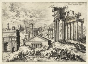 Ansicht des Forum Romanum vom Kapitol