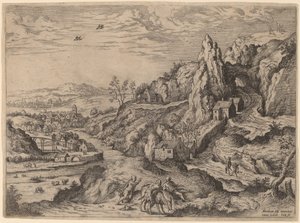 Das Opfer Abrahams von Hieronymus Cock