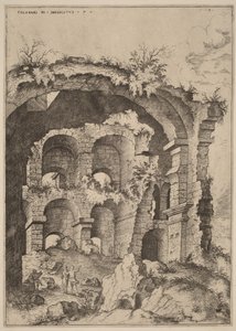 Siebte Ansicht des Kolosseums von Hieronymus Cock