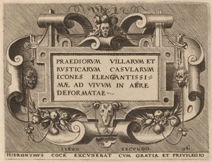Titelseite für "Praediorum Villarum"