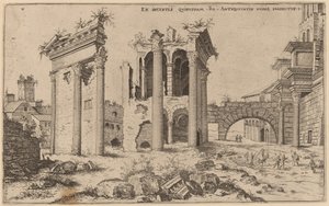Ansicht des Forums von Nerva von Hieronymus Cock