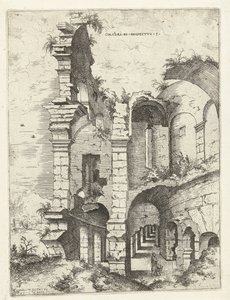 Fünfte Ansicht des Kolosseums in Rom von Hieronymus Cock