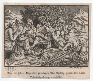 Die Schwaben lagerten um den Knödeltopf